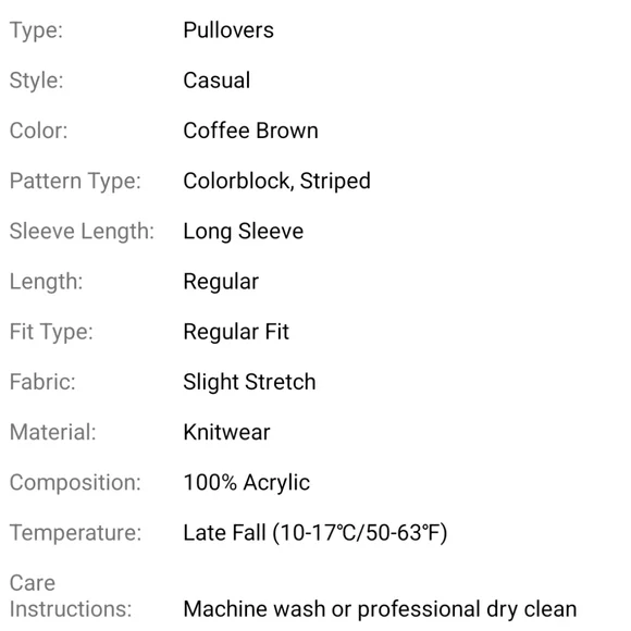 SHEIN CURVE STRIPED SWEATER SZ 3X - Picture 3 of 3